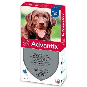 ADVANTIX 400/2000MG ŠĶĪDUMS 4ML SUŅIEM 25-40KG N4